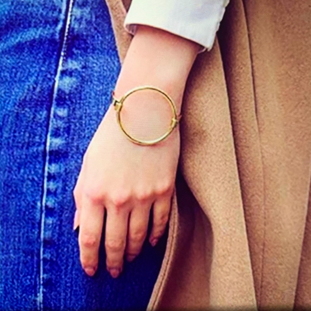 CUFF CIRCLE BRACELET SILVER OR GOLD